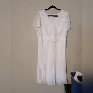 Karl Lagerfeld Elegant White Midi Dress